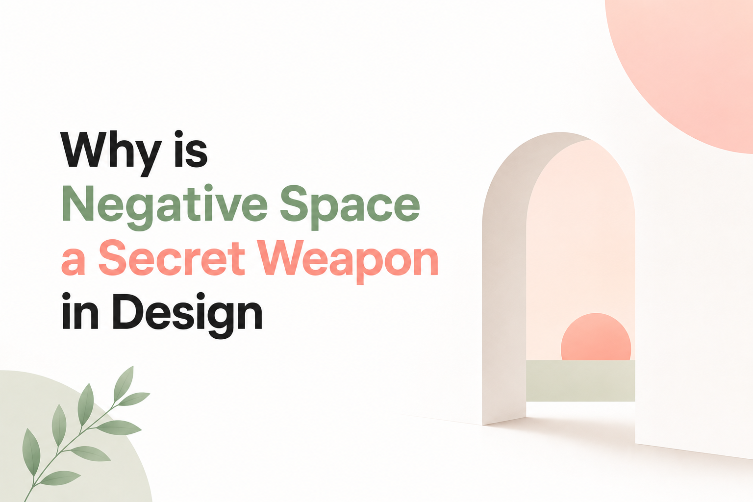 why is negative space a secret weapon in design