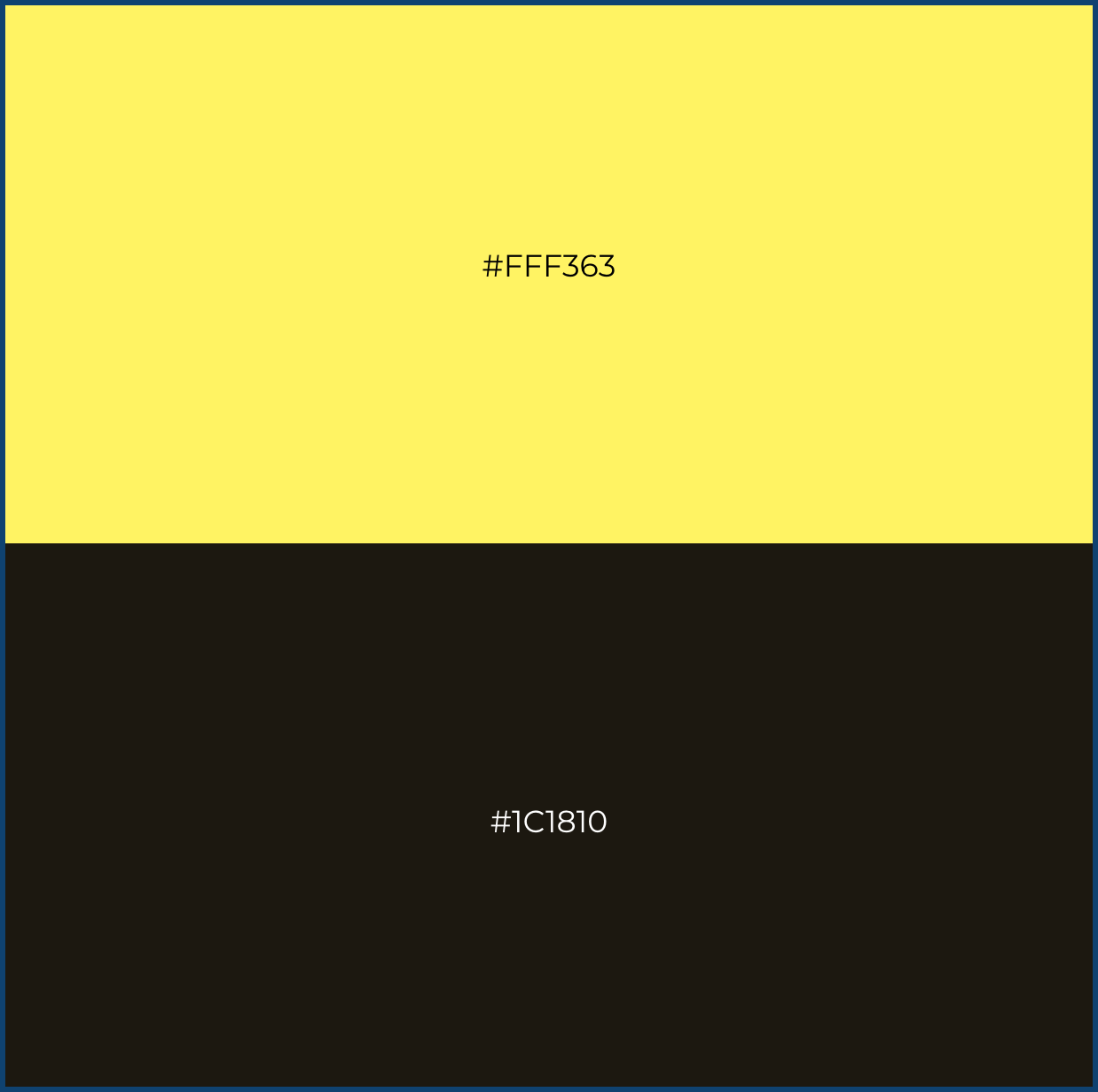 Canary Yellow & Black Chocolate