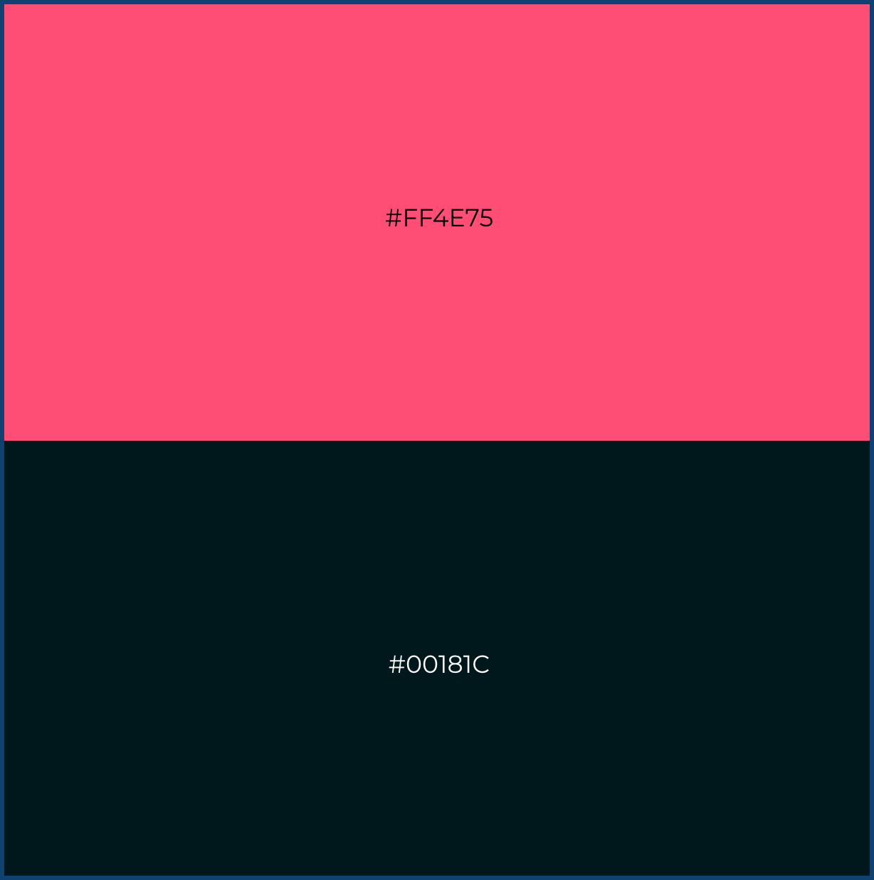 French Rose & Midnight Green
