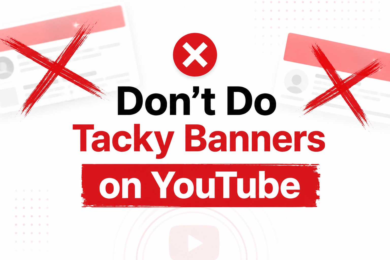 Minimal Banners on YouTube